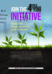4‰ Initiative Join the Soils for food security