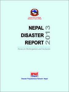 Humanitarian aid / Management / Economy of Nepal / Nepal Risk Reduction Consortium / risk management / Disaster / Waling / Nepal / Public safety / Disaster preparedness / Emergency management
