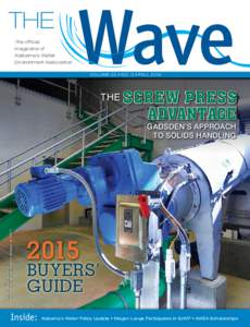 THE The official magazine of Alabama’s Water Environment Association VOLUME 35 • NO. 3 • FA LL 2014
