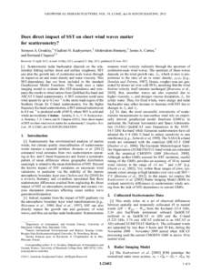 Does direct impact of SST on short wind waves matter for scatterometry?