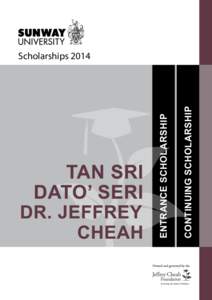 continuing Scholarship  Entrance Scholarship Scholarships 2014
