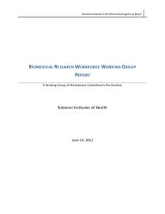 A report of the Biomedical Workforce Working Group