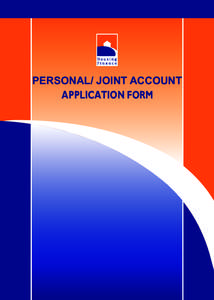 Personal Joint Account Applic...