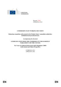 European Competition Network / Competition law / Office of Fair Trading / Consumer protection / European Commission / Political philosophy / Europe / Government / Economy of the European Union / European Union / Federalism