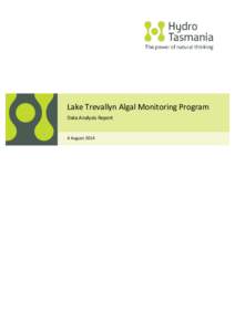 Lake Trevallyn Algal Monitoring Program Data Analysis Report 4 August 2014  Contents