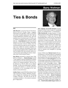 http://www.insna.org/Connections-Web/Volume26-2/2.Ties&Bonds26(2).pdf  © INSNA 2005 Barry Wellman