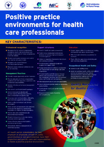 International Hospital Federation Positive practice environments for health