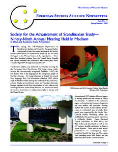 The University of Wisconsin–Madison  European Studies Alliance Newsletter Issue No. 11 Spring/Summer 2009
