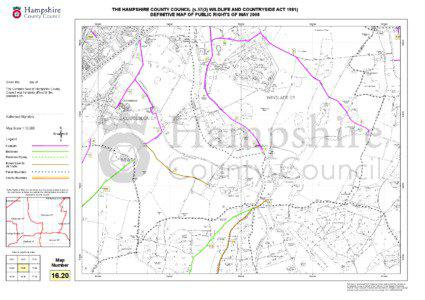 THE HAMPSHIRE COUNTY COUNCIL (s[removed]WILDLIFE AND COUNTRYSIDE ACT[removed]DEFINITIVE MAP OF PUBLIC RIGHTS OF WAY[removed]