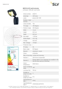 www.slv.de  MERVALED wall luminaire anthracite, 12W LED, warm white Article number