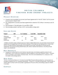 Renewable energy / Technological change / Technology / Environment / Wind power / Finavera Wind Energy / Low-carbon economy / Appropriate technology / Environmental technology