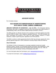 Aboriginal peoples in Canada / Kahnawake Gaming Commission / Gaming control board / Kahnawake / Mohawk people / KGC / Mohawk tribe / Gambling regulation / First Nations