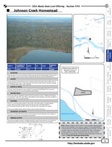 N[removed]Alaska State Land Offering - Auction #475 Southeast AK