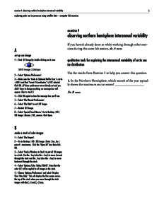 exercise 4: observing northern hemisphere interannual variability  1 exploring polar sea ice processes using satellite data—computer lab exercises