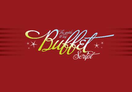 Buffet The guide to use Scrip∏