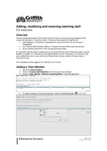 Microsoft Word - Adding and removing teaching staff - Instructor.doc