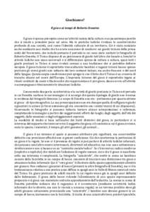 Giochiamo? Il gioco ai tempi di Roberto Donetta Il gioco è spesso percepito come un’attività isolata dalla cultura e un passatempo puerile che si tende a prendere poco sul serio. Ma le pratiche ludiche rivelano le ca