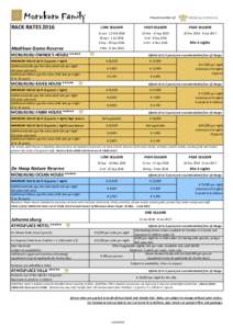 Morukuru Family RACK RATES 2016 Madikwe Game Reserve  Proud member of