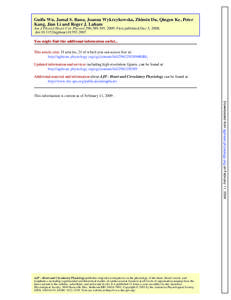 Guifu Wu, Jamal S. Rana, Joanna Wykrzykowska, Zhimin Du, Qingen Ke, Peter Kang, Jian Li and Roger J. Laham Am J Physiol Heart Circ Physiol 296:[removed], 2009. First published Dec 5, 2008; doi:[removed]ajpheart[removed]Y