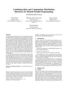 Parallel computing / Compiler optimizations / Application programming interfaces / OpenMP / Message Passing Interface / Fortran / Array programming / Multi-core processor / Loop tiling / Computing / Computer programming / Software engineering