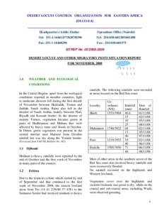 Microsoft Word - Sitrep November, 2008.doc