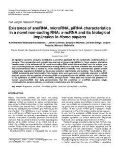 Non-coding RNA / Small nucleolar RNA / MicroRNA / Piwi-interacting RNA / Piwi / Long non-coding RNA / Mir-17 microRNA precursor family / Genetics / RNA / Biology