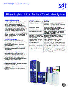 Silicon Graphics Prism Family of Visualization Systems Datasheet