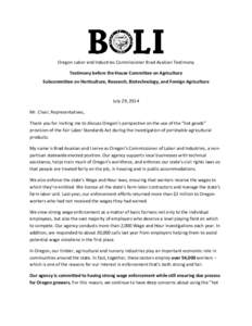 Socialism / Employment compensation / State governments of the United States / Oregon / Macroeconomics / Fair Labor Standards Act / Labour law / Oregon Bureau of Labor and Industries / Brad Avakian / Labour relations / Human resource management / Minimum wage