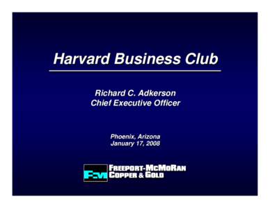 Microsoft PowerPoint - Harvard Business Club_JAN08.ppt