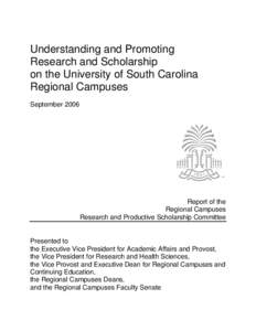 Academia / Knowledge / Association of Public and Land-Grant Universities / University of South Carolina / Academic administrators / University of South Carolina Sumter / Provost / Tenure / South Carolina / University of South Carolina System / Education
