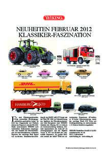 NEUHEITEN FEBRUAR 2012 KLASSIKER-FASZINATIONFeuerwehr – Rosenbauer AT (MAN TGM) UVP 59,95 €