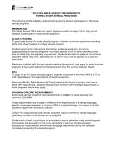 Microsoft Word - SAO-Policies-Eligibility-Criteria Updated Jan 11.doc