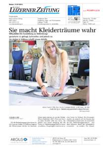 Datum: Hauptausgabe Neue Luzerner Zeitung 6002 Luzern