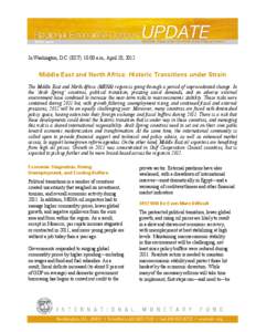 Statistical Appendix: Regional Economic Outlook Update: Middle East and Central Asia; April 2012