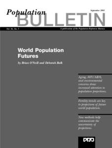 Population  September 2001 BULLETIN