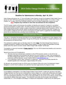 Abstract management / Health / American Public Health Association / American Pharmacists Association / University of Florida / Omega Psi Phi / American Paint Horse Association / Alachua County /  Florida / Delta Omega / Florida