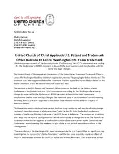 United Church of Christ / Justice and Witness Ministries / Christianity