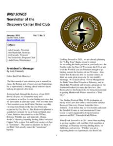 Microsoft Word - Bird Newsletter[removed]doc