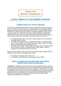 European Union law / Energy in the European Union / Economy of the European Union / Council of the European Union / European Union legislative procedure / Voting in the Council of the European Union / European Union competition law / Internal Market / Direct effect / European Union / Law / Europe