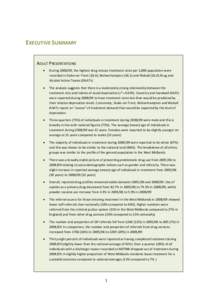 EXECUTIVE SUMMARY ADULT PRESENTATIONS  During[removed], the highest drug misuse treatment rates per 1,000 population were recorded in Stoke-on-Trent (18.6), Wolverhampton[removed]and Walsall[removed]Drug and