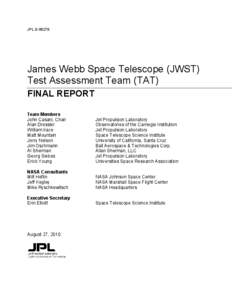 Microsoft Word - JWST TAT Final Report_kg_100902.docx