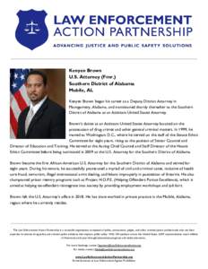     Kenyen Brown  U.S. Attorney (Fmr.)  Southern District of Alabama 