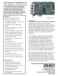 ATSC Master™ II FD-RS PCIe