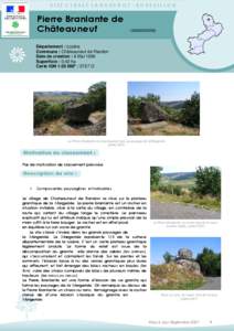 SITE CLASSÉ LANGUEDOC–ROUSSILLON  Pierre Branlante de