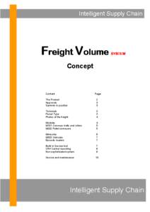 Intelligent Supply Chain  Freight Volume SYSTEM