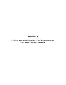 Appendix H: Final Programmatic Environmental Impact Statement for Marine Mammal Health and Stranding Response Program (2009)