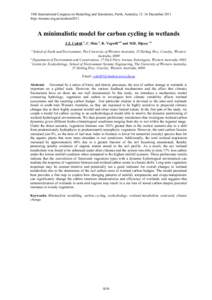 A minimalistic model for carbon cycling in wetlands
[removed]A minimalistic model for carbon cycling in wetlands