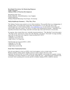 Microsoft Word - Best Email Newsletter Gold B2C final.doc