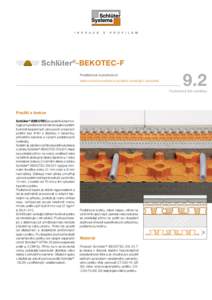 Schlüter®-BEKOTEC-F Podlahová konstrukce tenkovrstvá konstrukce podlahy omezující vyboulení 9.2