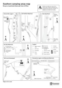 Southern camping areas map, Rinyirru Lakefield National Park CYPAL